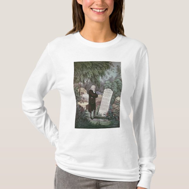 Der Rev. John Wesley, der das Grab seiner Mutter T-Shirt (Vorderseite)