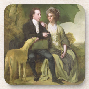 Der Rev. und die Frau Thomas Gisborne, von Yoxhall Getränkeuntersetzer