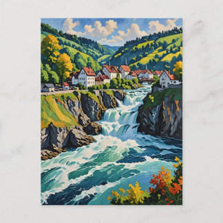 Der Rheinfall in Schaffhausen Postkarte