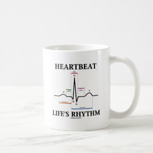 Der Rhythmus des Herzschlag-Lebens (ECG/EKG Tasse
