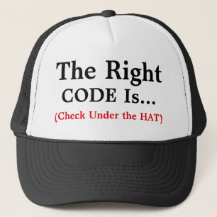 Der richtige Code ist ... Trucker Hat Truckerkappe