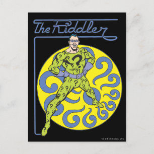 Der Riddler & Logo Violett Postkarte