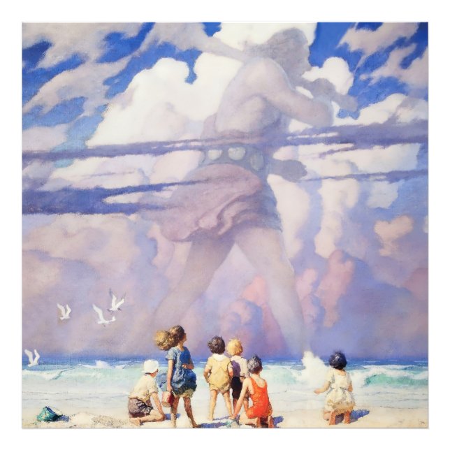 „Der Riese“ Feen-Kunst von NC Wyeth Fotodruck (Vorne)