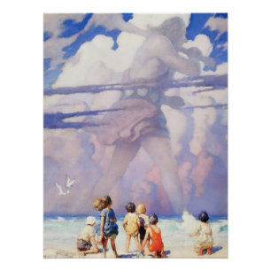 „Der Riese“ Feen-Kunst von NC Wyeth Poster