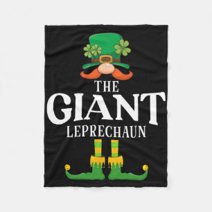 Der Riesen-Leprechaun St. Patricks Day Matching  Fleecedecke