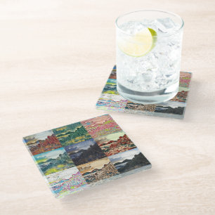 Der Riesenkauz.. Nordirland Glasuntersetzer