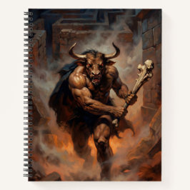 Der riesige Minotauros des Labyrinths Notizbuch