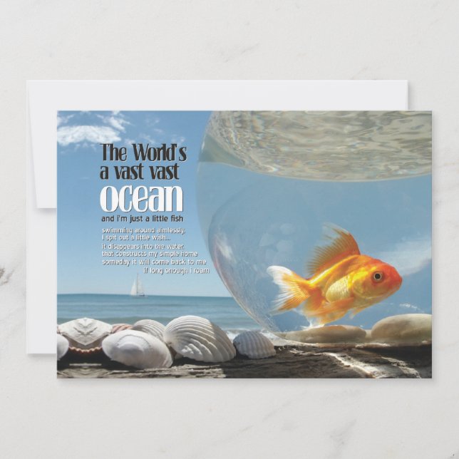 der riesige Ozean der Welt | Mini-Druck (Vorderseite)