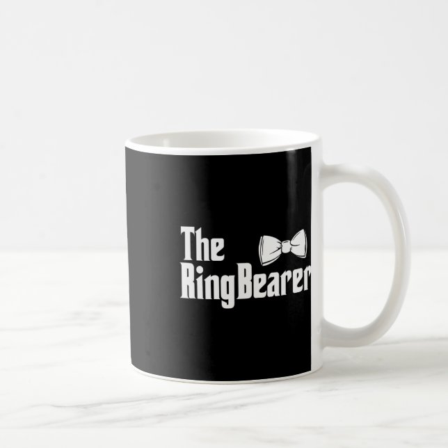 Der Ring Bearer Bowtie Ring Typ Hochzeitsgroom Bri Kaffeetasse (Rechts)