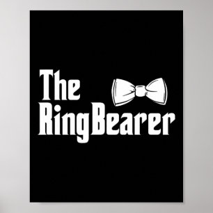 Der Ring Bearer Bowtie Ring Typ Hochzeitsgroom Bri Poster