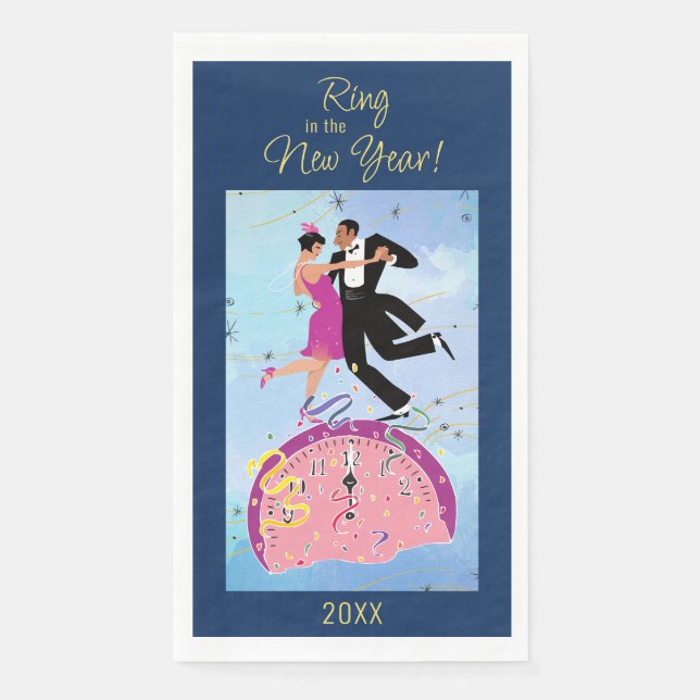 Der Ring des Neuen Jahres Serviette (Vorderseite)