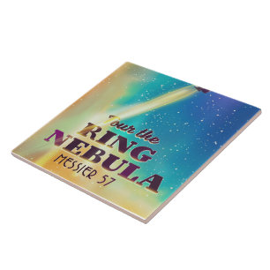 Der Ring Nebel (Messier 57) Weltraumreisepakat. Fliese