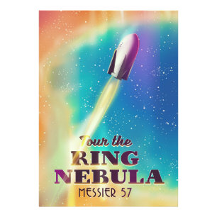 Der Ring Nebel (Messier 57) Weltraumreisepakat. Fotodruck