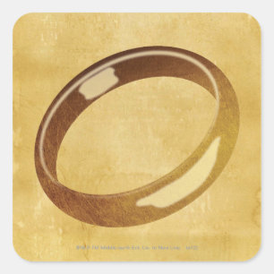 Der Ring Quadratischer Aufkleber