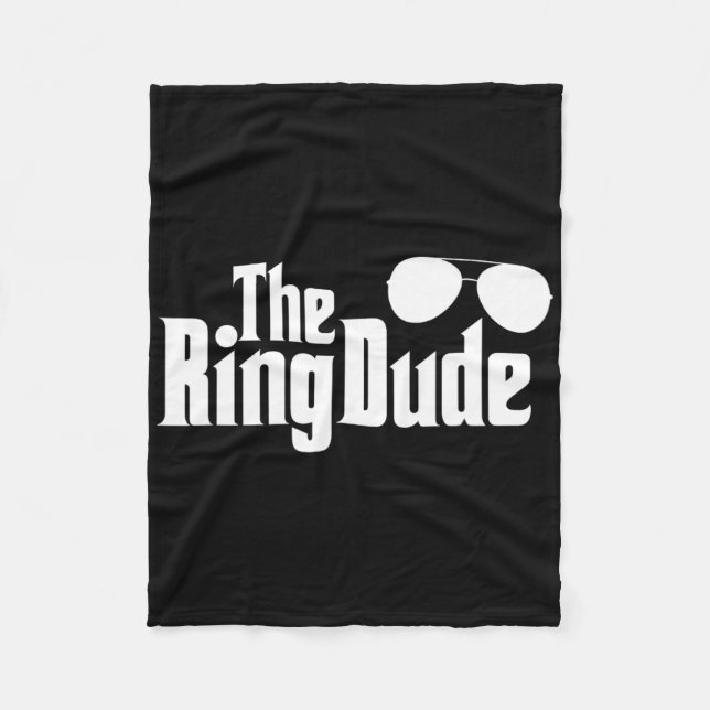 Der Ring Typ Bowtie Ring Träger Hochzeitsgrössen Fleecedecke (Vorderseite)