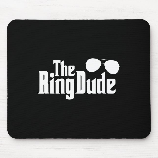 Der Ring Typ Bowtie Ring Träger Hochzeitsgrössen Mousepad (Vorne)
