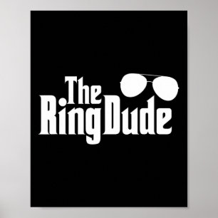 Der Ring Typ Bowtie Ring Träger Hochzeitsgrössen Poster