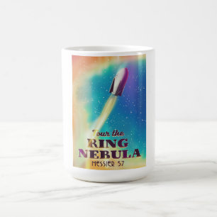 Der Ringnebel (Messier 57) Weltraum-Reiseposter. Kaffeetasse