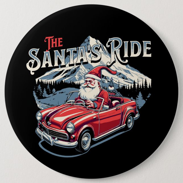 der Ritt des Weihnachtsmanns. Button (Vorderseite)