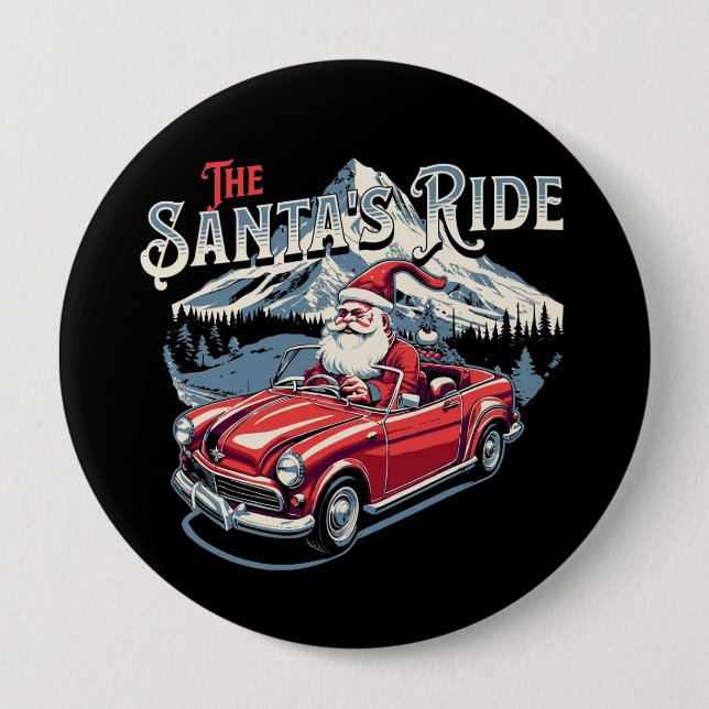 der Ritt des Weihnachtsmanns. Button (Vorderseite)