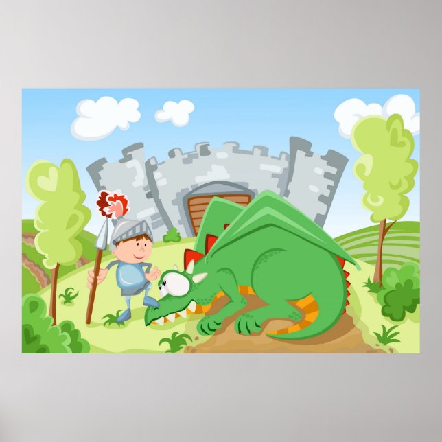Der Ritter und der Drache Poster (Vorne)