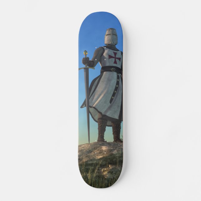 Der Rittertempel Skateboard (Vorderseite)