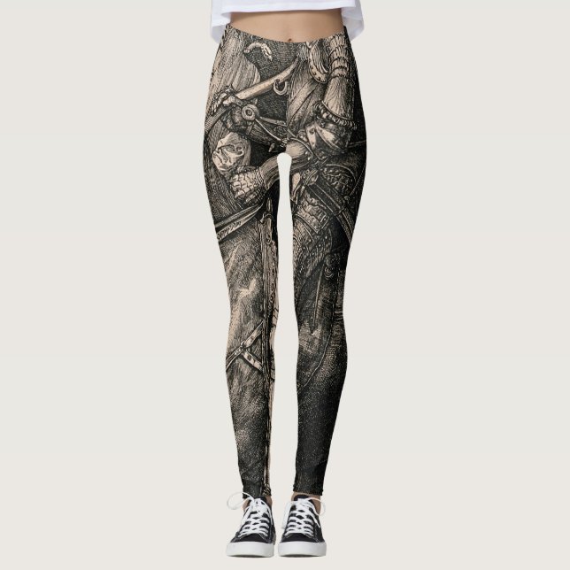 Der Rittertod und der Teufel Albrecht Durer Leggings (Vorderseite)
