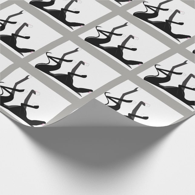 Der Roaching Jagdhund Geschenkpapier (Ecke)