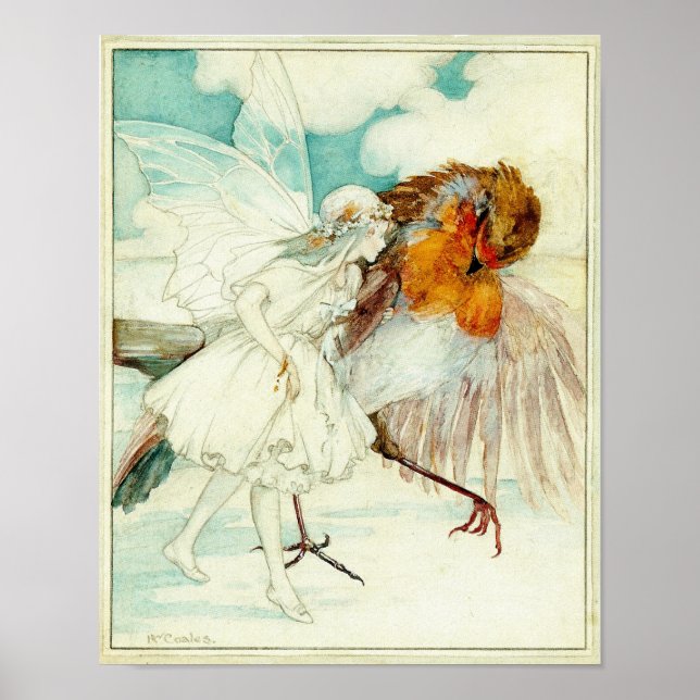 Der Robin und die Blume Fairy Poster (Vorne)