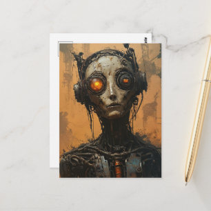 Der Roboter Postkarte