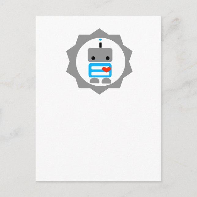 Der Roboter! Postkarte (Vorderseite)