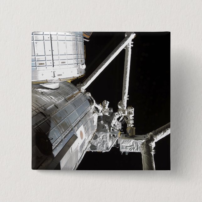 Der Roboterarm des japanischen Experiments Modu 2 Button (Vorderseite)