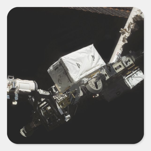 Der Roboterarm des Remote Manipulators System Quadratischer Aufkleber (Vorderseite)