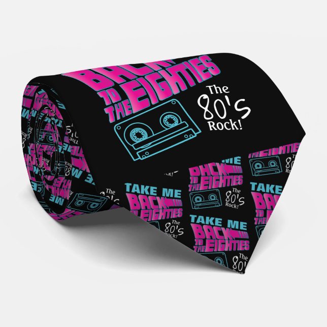 Der Rock der 80er Krawatte (Gerollt)