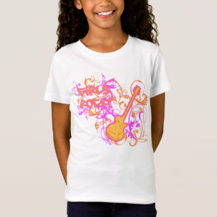 Der Rock-Gitarren-Schmutz KRW-Mädchens T-Shirt