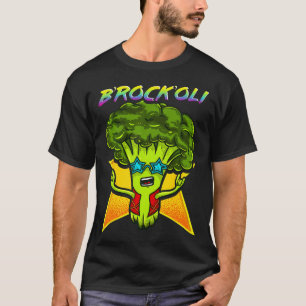 Der Rockende Broccoli Gemüse Musik T-Shirt
