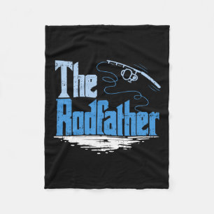 Der Rodfather Lustige Fischerei-Parodie Fleecedecke