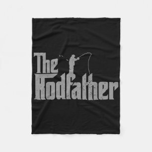 Der Rodfather Lustiger Angel Liebhaber Rute Fisch Fleecedecke