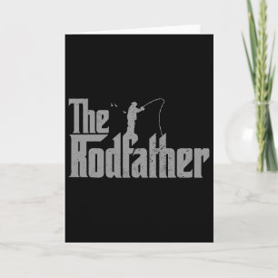 Der Rodfather Lustiger Angel Liebhaber Rute Fisch Karte