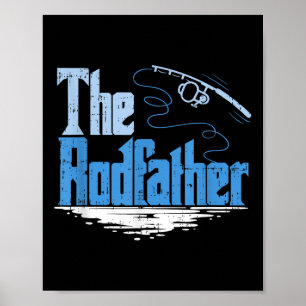 Der Rodfather Lustiger Angelparodie Poster