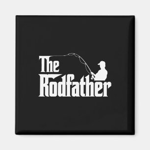 Der Rodfather Lustiger Angler-Vater Humor Magnet