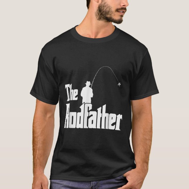 Der Rodfather Lustiger Fischer T-Shirt Meer, Fly F (Vorderseite)