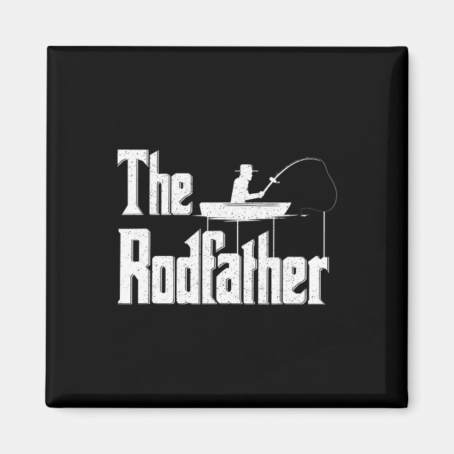 Der Rodfather Lustiges Angel-Vater-Geschenk  Magnet (Vorne)