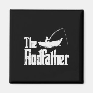 Der Rodfather Spaß Angeln Vatertag Film Wortspiel  Magnet