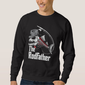 Der Rodvater Fishing Vater Fish Skeleton Fisher Va Sweatshirt
