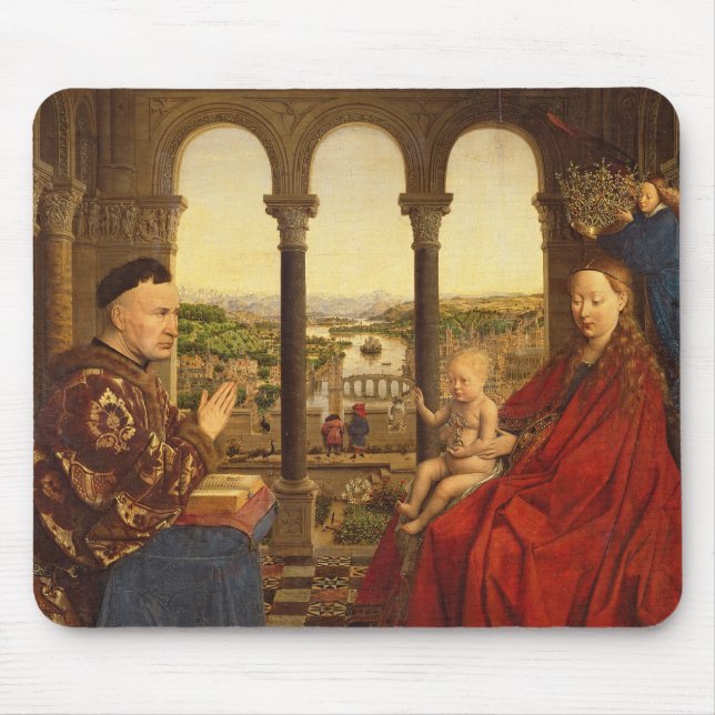 Der Rolin Madonna, c.1435 Mousepad (Vorne)