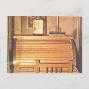 Der Rolltopfschreibtisch Postkarte