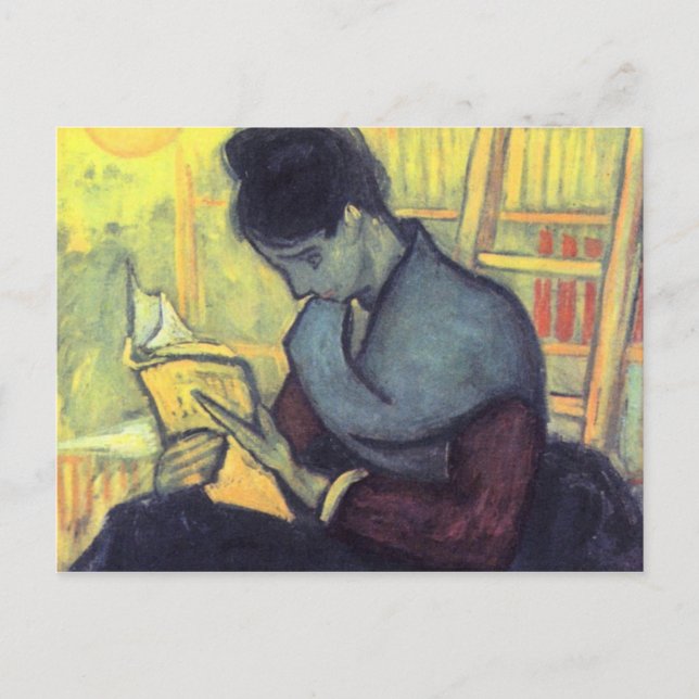 Der Roman Reader von Vincent van Gogh Postkarte (Vorderseite)