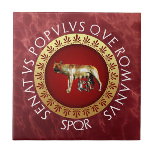 Der römische Capitoline Wolf Fliese