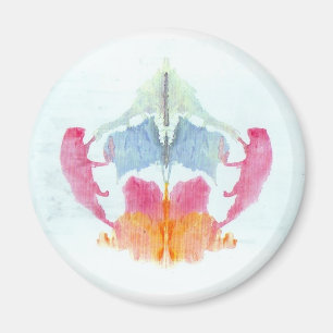 Der Rorschach-Test Klecksbilder Tafel 8 Tier Magnet